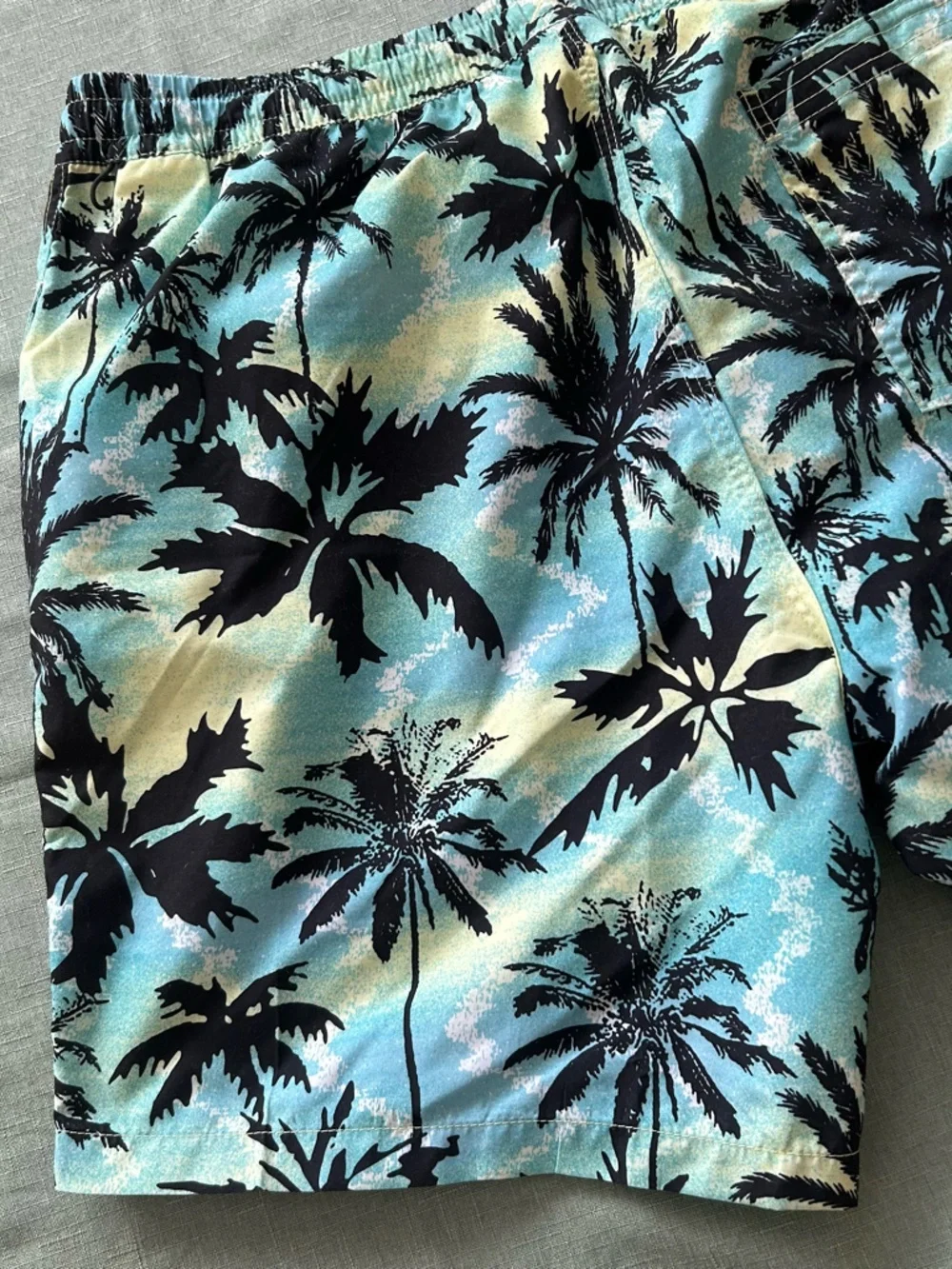 Men’s Quiksilver Black Palm Print Board Shorts
